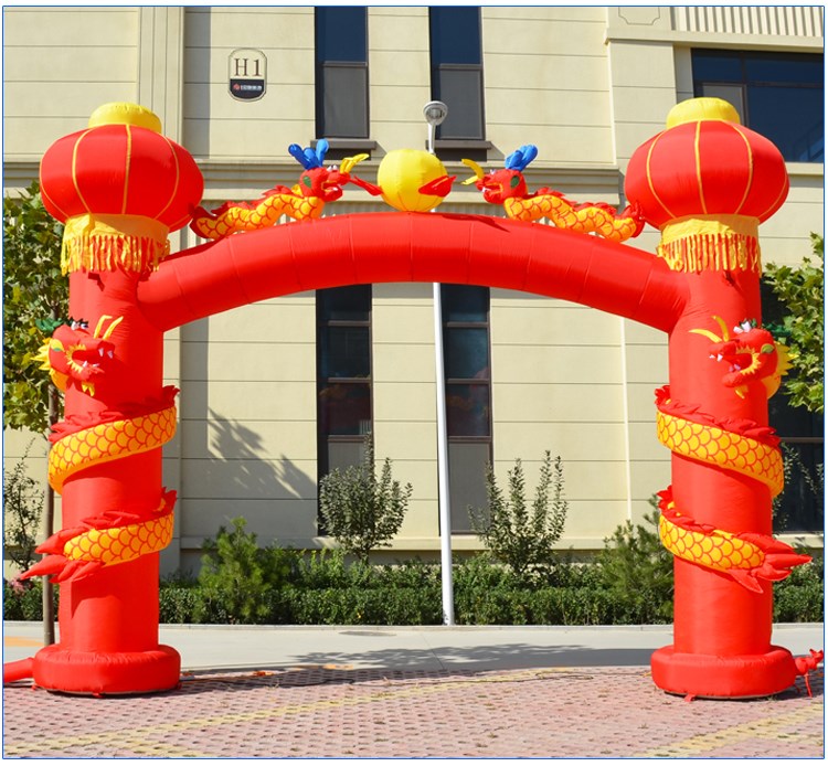 龙江镇充气灯笼柱拱门